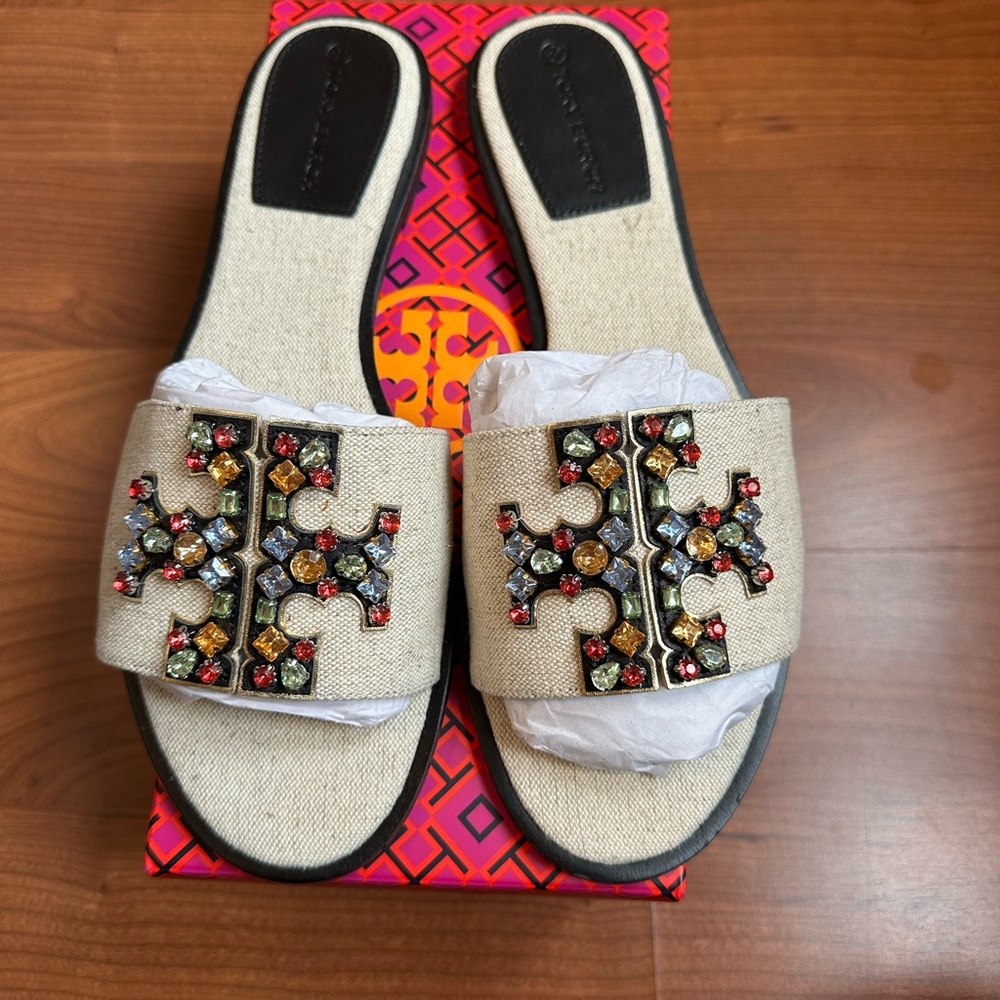 Tory Burch Ines Embellished Slide